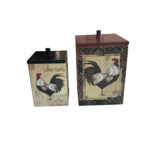 Rooster Design Decorative Containers